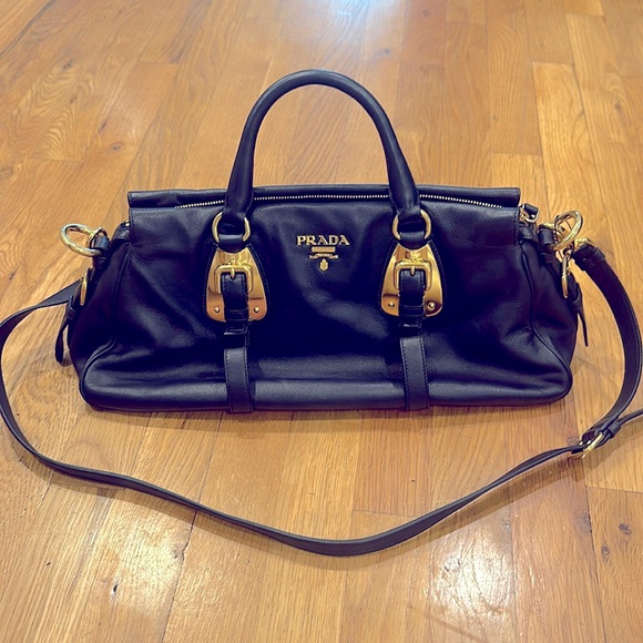 Authentic Limited Edition Prada, Glacé Calfskin Convertible Tote Bag - Picture 1 of 13